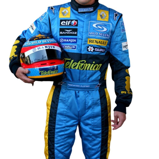 Fernando Alonso Renault 2005 Race Suit Replica