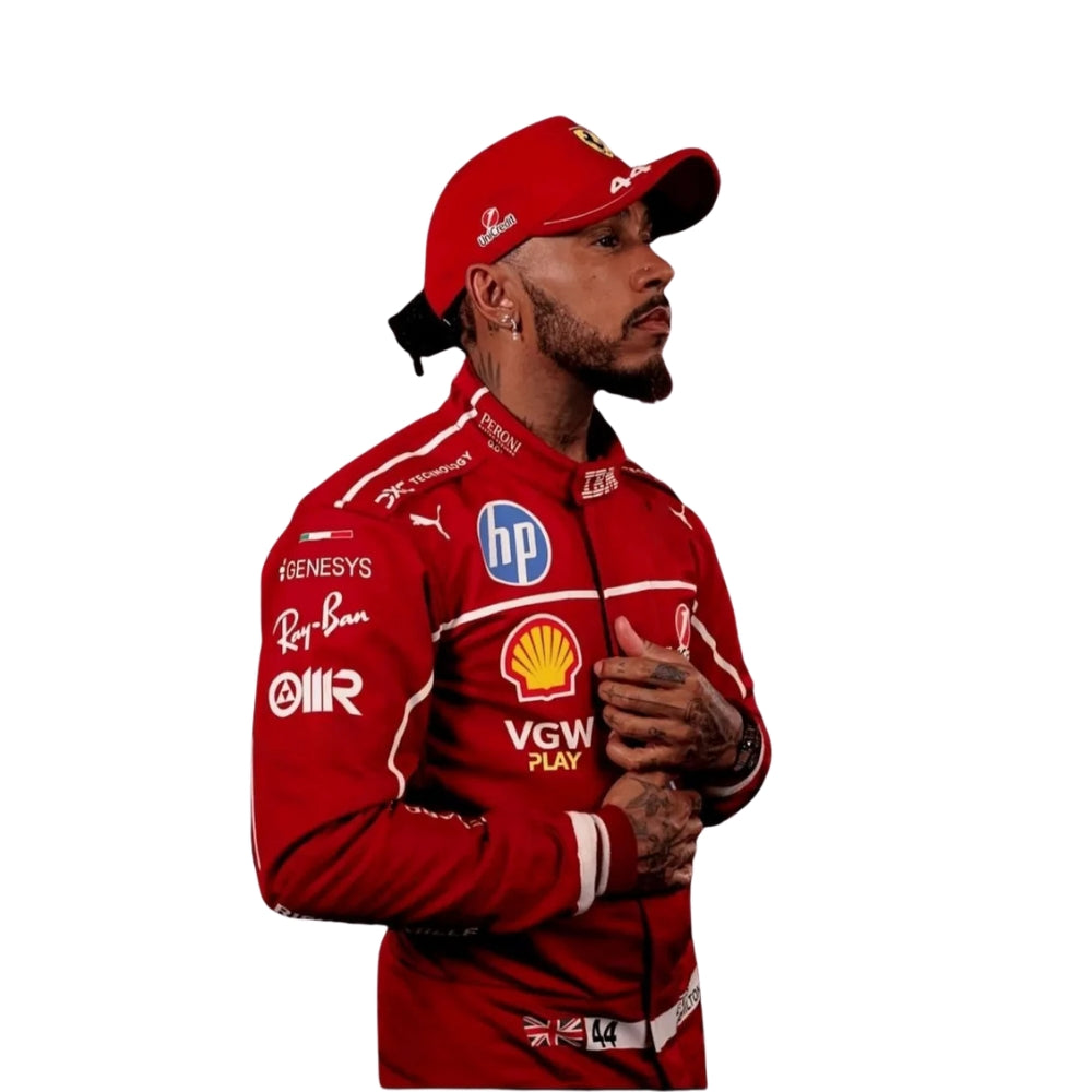 Lewis Hamilton Ferrari 2025 Race Suit Replica