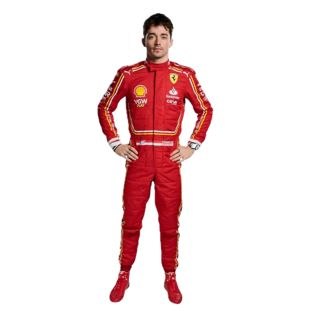 Charles Leclerc Ferrari 2024 Karting Suit Replica
