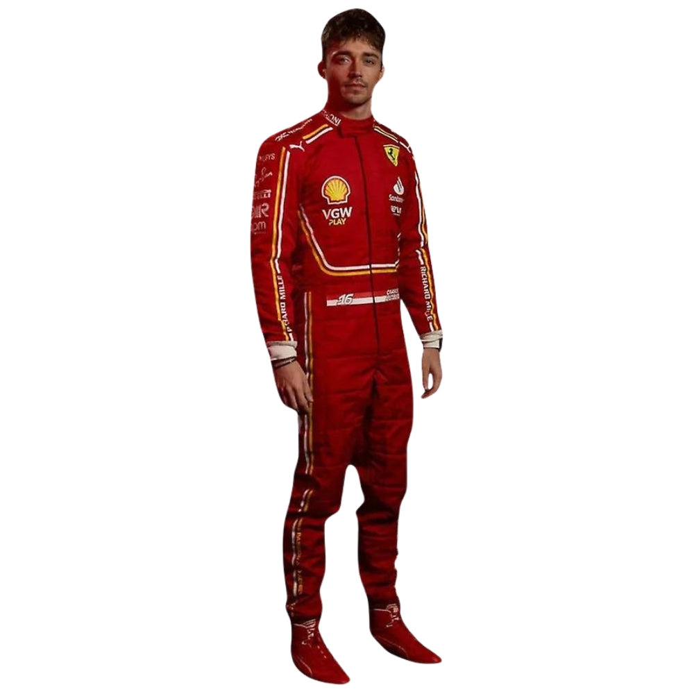 Charles Leclerc Ferrari 2024 Karting Suit Replica