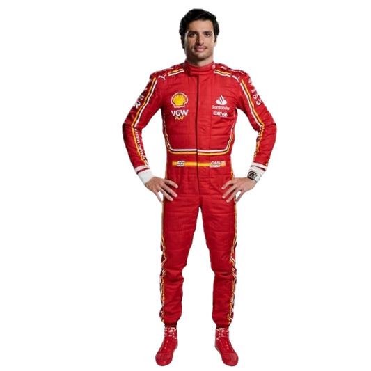Carlos Sainz Ferrari 2024 Karting Suit Replica